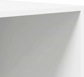 vidaXL Ντουλάπα Λευκή 100 x 50 x 200 εκ. από Επεξ. Ξύλο