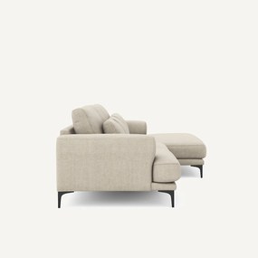 Γωνιακός καναπές XL δεξιός από βαμβάκι και λινό, MARSILE