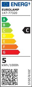 Λάμπα LED Eurolamp E14/4.9W/6500K/806Lm 147-77320