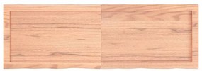 vidaXL Ράφι Τοίχου Ανοιχτό Καφέ 120x40x(2-4)εκ. Επεξ. Μασίφ Ξύλο Δρυός