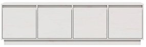 vidaXL Έπιπλο Τηλεόρασης Λευκό 156 x 37 x 45 εκ. από Μασίφ Ξύλο Πεύκου