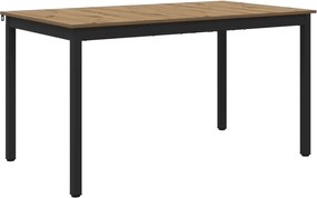 vidaXL Τραπεζαρίες 140 x 80 x 75 cm ΜΕΤΑΛΛΟ Ορθογώνιος