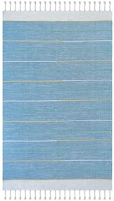 Καλοκαιρινό χαλί βαμβακερό χειροποίητο Ribella 700 blue 160 x 230