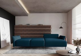 Γωνιακός καναπές Josephine -Petrol-Αριστερή