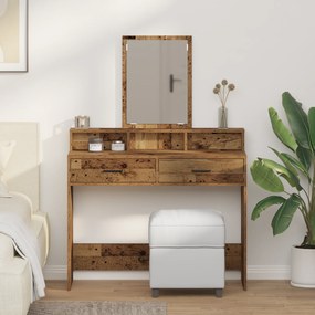 vidaXL Τουαλέτα με Συρτάρια Παλιού Ξύλου 100x41x140 εκ