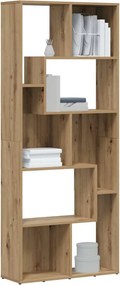 vidaXL Βιβλιοθήκη Artisan Δρυς 67x24x161 εκ. από Τεχνητό Ξύλο