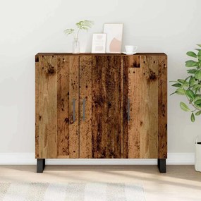 vidaXL Πλαϊνό γραφείο Παλαιό ξύλο 90 x 34 x 80 εκ. Επεξεργασμένο ξύλο