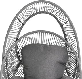 ΠΟΛΥΘΡΟΝΑ-ΦΩΛΙΑ RULER HM6506.01 ΓΚΡΙ ΜΕΤΑΛΛΟ-P.E.RATTAN-ΜΑΞΙΛΑΡΙΑ 90x85x154Υεκ