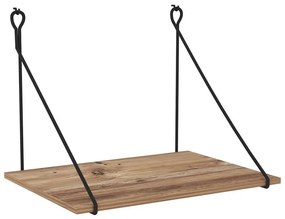 Γραφείο Tuna 854KLN1506 70x50x50cm Walnut-Black