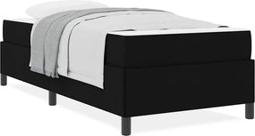 vidaXL Κρεβάτι με ελατήρια Μαύρο 80 x 200 cm ύφασμα