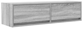 vidaXL Κονσόλα Τηλεόρασης Γκρι Σονομά 100x31x25,5 εκ Επεξεργασμένο Ξύλο