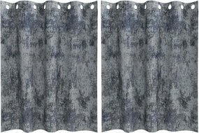 vidaXL Βελούδινες Κουρτίνες 2 pcs Ασημί Γκρι 140 x 140 cm Βελούδο
