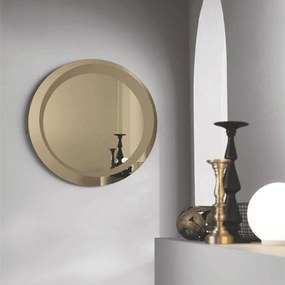 Καθρέπτης Levi Φ90cm Bronze Capodarte Glass
