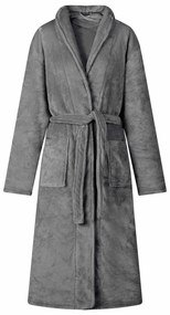 vidaXL Ρόμπα χωρίς Κουκούλα Σκούρο Γκρι xxl Φανέλα