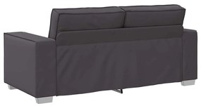 vidaXL Καναπές Loveseat 180 εκ με μαξιλάρι Γκρι Τεχνητό δέρμα