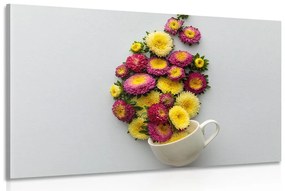 Κύπελλο εικόνων γεμάτο λουλούδια - 90x60