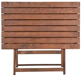 Τραπέζι πτυσσόμενο Klara Megapap από ξύλο οξιάς σε χρώμα καρυδί εμποτισμού 100x60x71εκ. - Ξύλο - GP013-0021