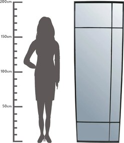 Καθρέπτης ArteLibre Μαύρο Μέταλλο 64.5x3x200cm