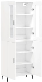 vidaXL Ντουλάπι Λευκό 69,5x34x180 εκ. από Επεξεργασμένο Ξύλο
