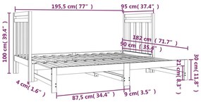 ΚΑΝΑΠΕΣ ΚΡΕΒΑΤΙ ΣΥΡΟΜΕΝΟΣ ΛΕΥΚΟΣ 2X(90X190) ΕΚ. ΑΠΟ ΜΑΣΙΦ ΠΕΥΚΟ 3124773