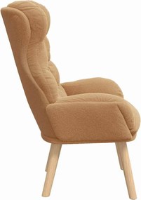 vidaXL Πολυθρόνα Μπεζ 69 x 74 x 93 εκ. Υφάσματος Sherpa