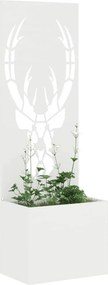 vidaXL Οθόνη Ιδιωτικότητας Κήπου Animal Print Λευκό 50 x 150 cm