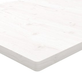 vidaXL Επιφάνεια Γραφείου Λευκή 110x60x2,5 εκ. από Μασίφ Ξύλο Πεύκου