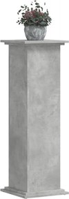 vidaXL Βάσεις Φυτών Γκρι Σκυρ. 33x33x100 εκ. Επεξεργασμένο Ξύλο