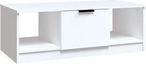vidaXL Τραπεζάκι Σαλονιού Λευκό 102 x 50 x 36 εκ. Επεξεργασμένο Ξύλο