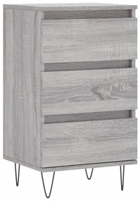 vidaXL Συρταριέρα Γκρι Sonoma 40 x 35 x 70 εκ. από Επεξεργασμένο Ξύλο