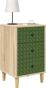 vidaXL Κομοδίνο GELEEN 2 τμχ. Sonoma Δρυς 36 x 33 x 60 εκ