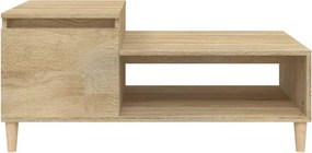 vidaXL Τραπεζάκι Σαλονιού Sonoma Δρυς 100x50x45 εκ. Επεξεργασμένο Ξύλο