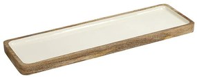 Δίσκος Διακόσμησης (53x16.2x3) Espiel Μάνγκο Λευκό AKB106