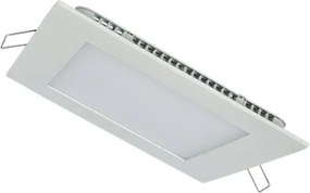 Led panel λευκό τετράγωνο χωνευτό 24W 230V 3000k θερμό λευκό φως 120° 1680lm