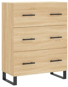 vidaXL Ντουλάπι Sonoma δρυς 69,5 x 34 x 180 εκ. από Επεξεργασμένο Ξύλο