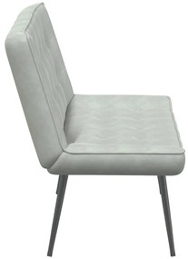 vidaXL Πάγκος Ανοιχτό Γκρι 110x74x84 εκ. Βελούδινος