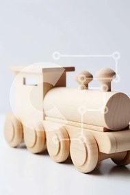 Intra Συλλεκτικό Ξύλινο Παζλ Plywood  4mm - Αξιολάτρευτο Ξύλινο Παιχνίδι Τρένο για παιδιά Σε Ξύλινο Κουτί - Διαστάσεις: 10x10 cm – 25 κομμάτια