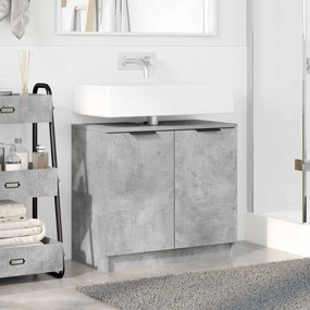 vidaXL Ντουλάπι Μπάνιου Σκυρόδεμα Γκρι 64,5 x 33,5 x 59 εκ.