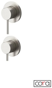 Cora COSMO Μίκτης εντοιχισμού με εκτροπέα 2/3 εξόδων Inox 316L Brushed
