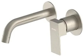 BRUNO μπαταρία νιπτήρα μπάνιου M61615-273, εντοιχισμού, αναμεικτική, ασημί