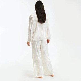 Πυτζάμα από σατέν με πουά σχέδιο