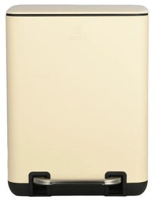 Κάδος Απορριμμάτων Cubic Soft Close 02-20989 6lt Ivory Estia Metal