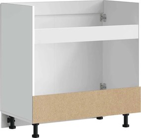 vidaXL Ντουλάπι βάσης νεροχύτη "Lucca" High Gloss White