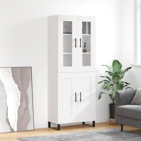 vidaXL Ντουλάπι Λευκό 69,5x34x180 εκ. από Επεξεργασμένο Ξύλο
