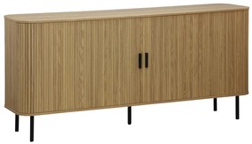 Μπουφές Scandi  MDF φυσικό με μεταλλικά μαύρα πόδια 170x45x80εκ - ΚΩΔ:260-000005