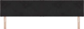 vidaXL Κεφαλάρι Μαύρο 200 cm Βελούδο