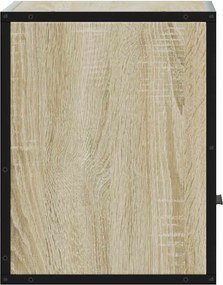 vidaXL Επίτοιχο κομοδίνο Sonoma Oak 40x31x39,5 cm
