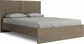 Κρεβάτι Troy Megapap χρώμα καρυδί 140x190εκ.