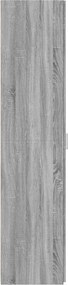 vidaXL Ντουλάπι Γκρι Sonoma 30x42,5x185 εκ. από Επεξεργασμένο Ξύλο