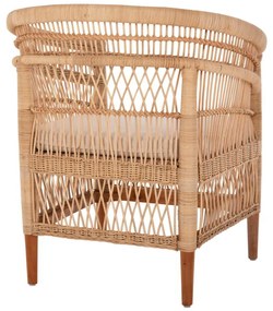 ΠΟΛΥΘΡΟΝΑ MALAWI HM9635.04 ΞΥΛΟ ΜΑΟΝΙ ΕΠΕΝΔΥΣΗ RATTAN ΛΕΥΚΟ ΜΑΞΙΛΑΡΙ ΚΑΘΙΣΜΑΤΟΣ 80x70x86Υεκ.